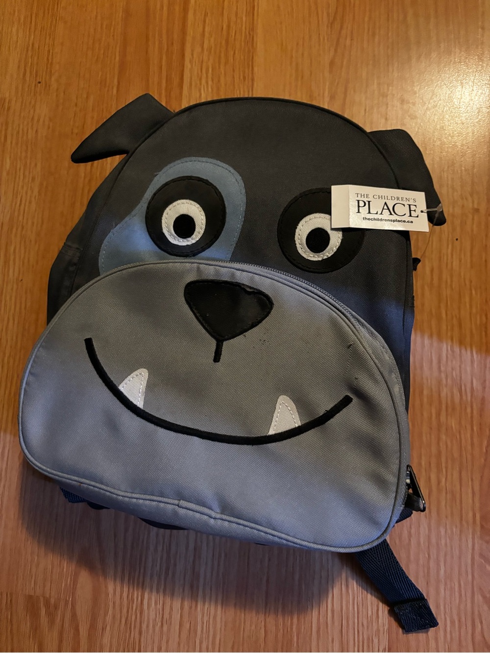 The Children's Place Black & Gray Monster Face Kids Backpack